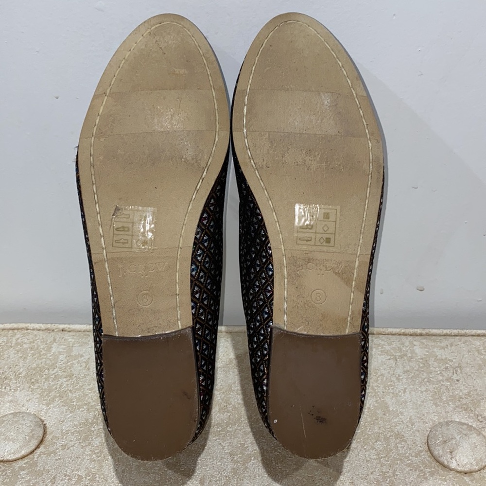 J. Crew Jacquard Tassel Slip On Loafer Like New Size 8 - Picture 7 of 10